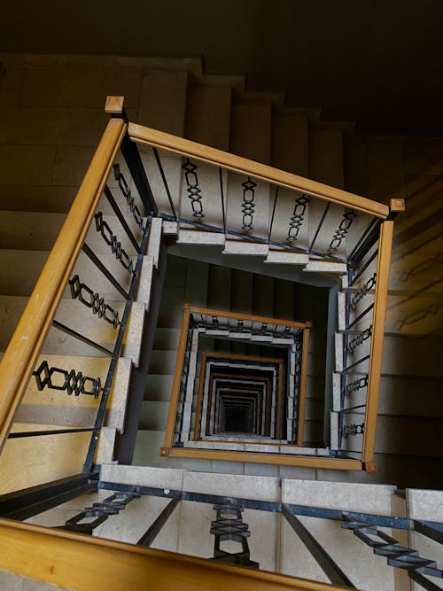 Railings and Steps of a Staircase