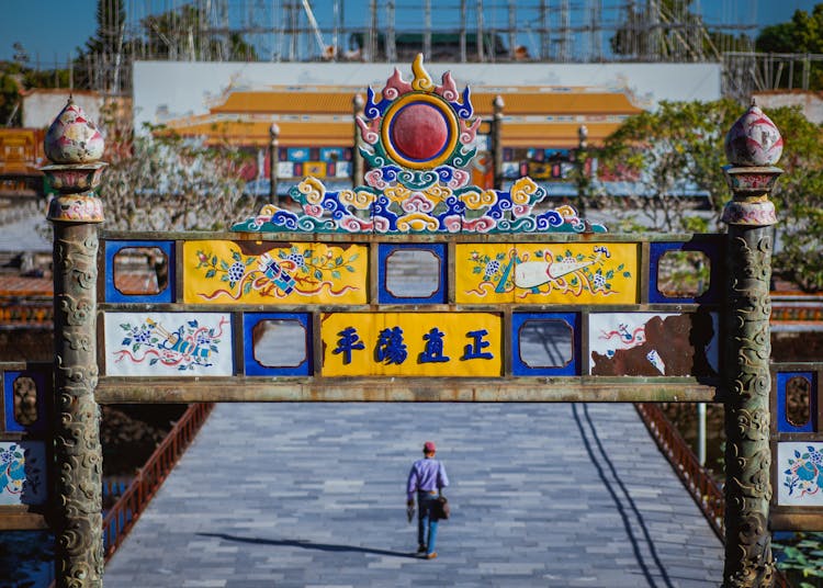 Decorative Gate On Bridge