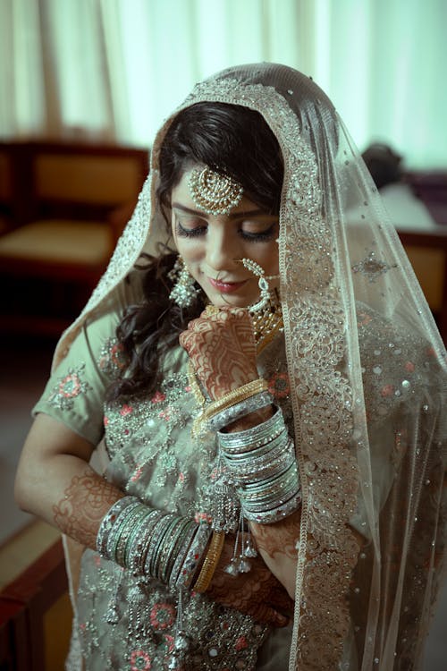 Portrait of a Bride with Her Eyes Closed