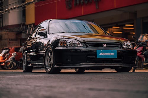 Black Sports Honda Civic 