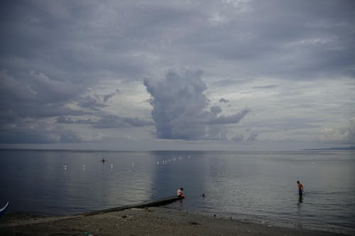 Gratis Foto stok gratis horison, langit mendung, laut Foto Stok