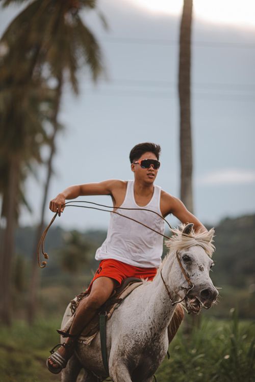 Operate Man Riding Man Riding Donkey · Free Stock Photo