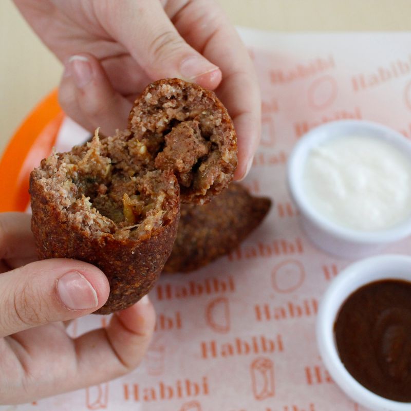 Lebanese Kibbeh bil Laban (Stuffed Kibbeh Simmered in Garlic-Mint Yogurt)