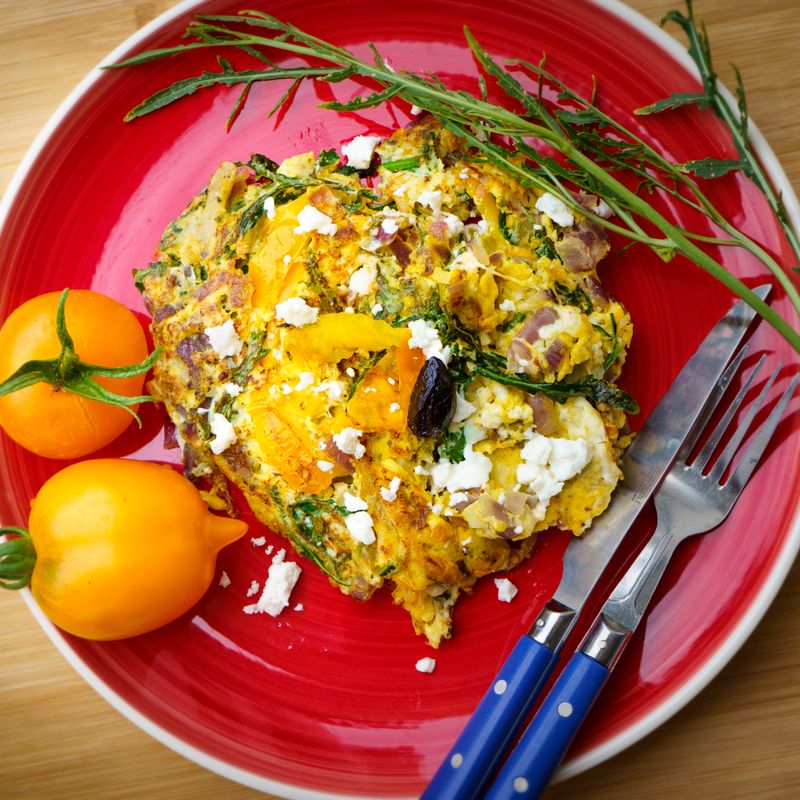 Spinach and Feta Frittata