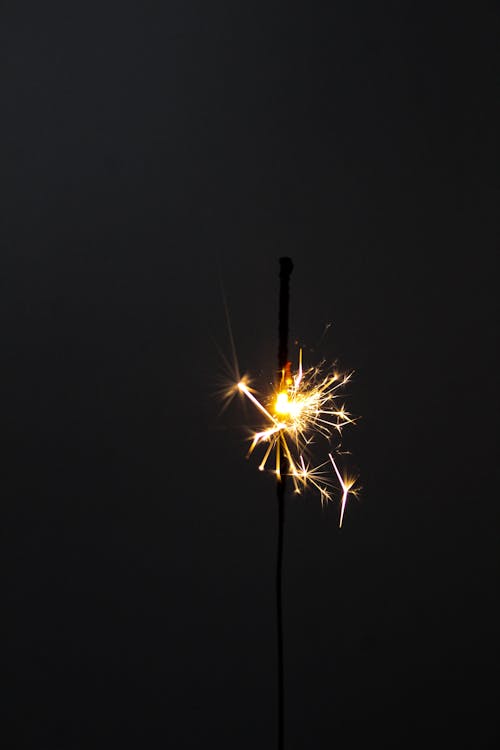 Free Sparkling Fireworks in the Dark Stock Photo