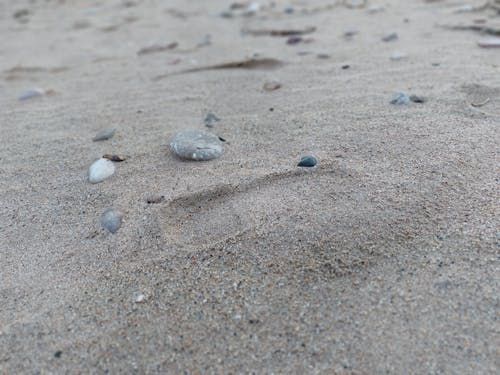 Free stock photo of footprint, sand Stock Photo