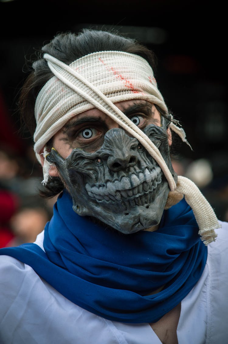 Person In Skull Mask