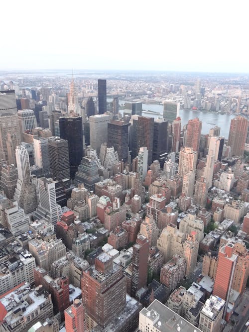 Aerial Photography of High Rise Buildings in the City