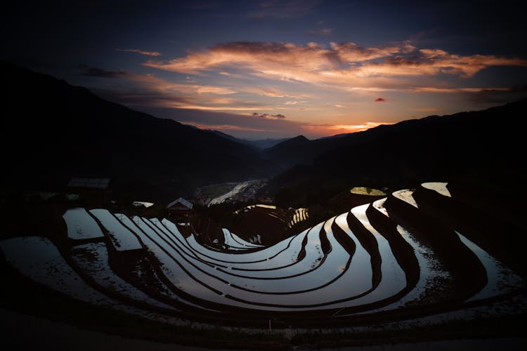 Mu Cang Chai During Sunset