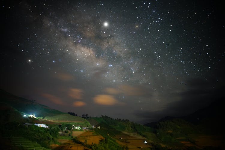 Mu Cang Chai During Night Time