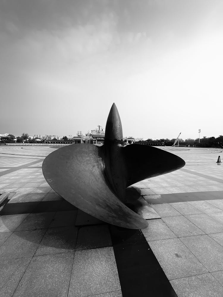 Big Propeller At A Public Square