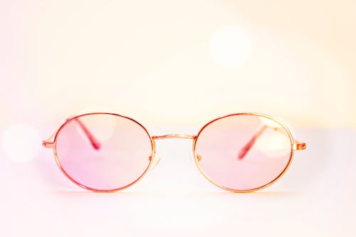 Free Gold Framed Eyeglasses Stock Photo