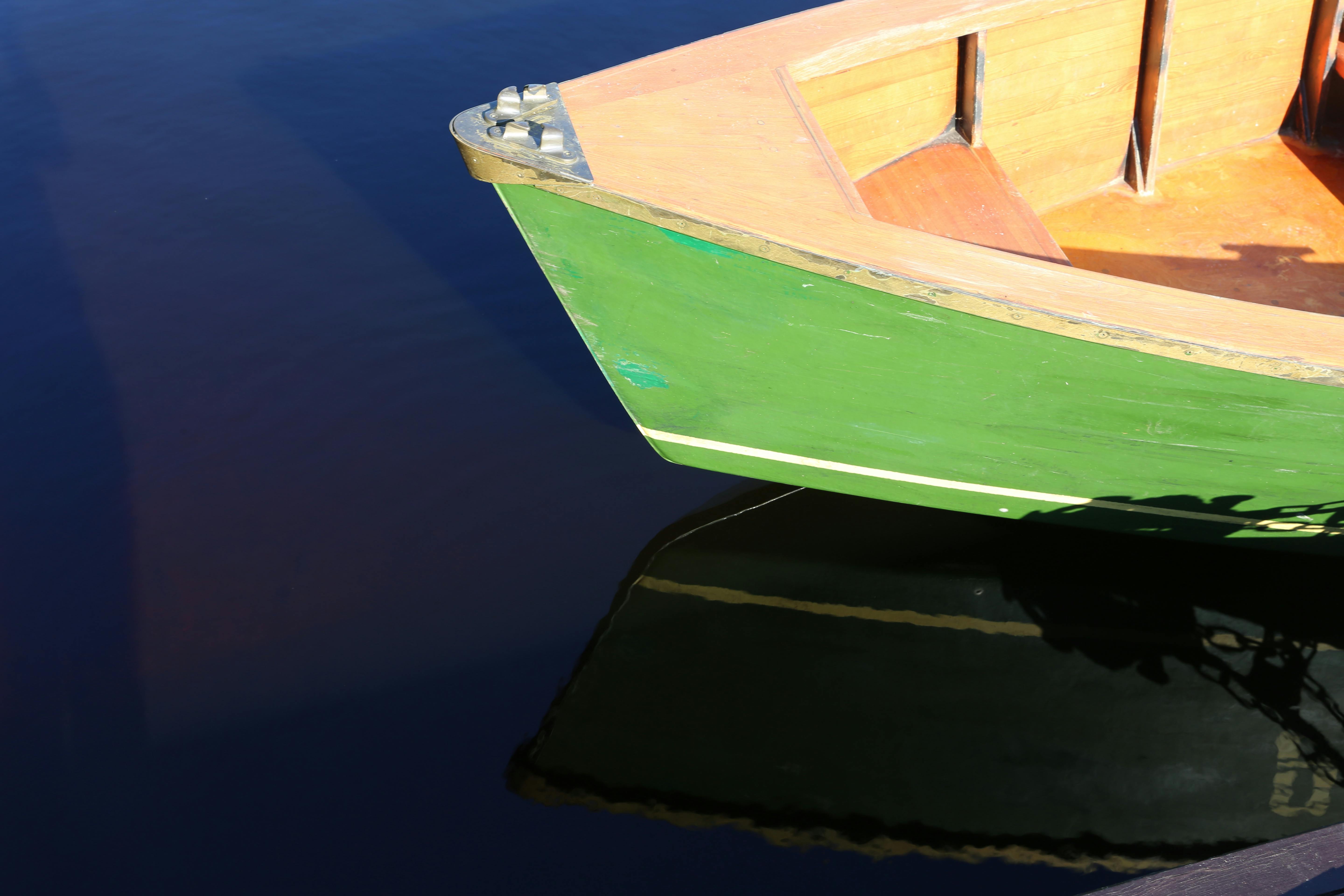 Stern of a Wooden Boat on Water · Free Stock Photo