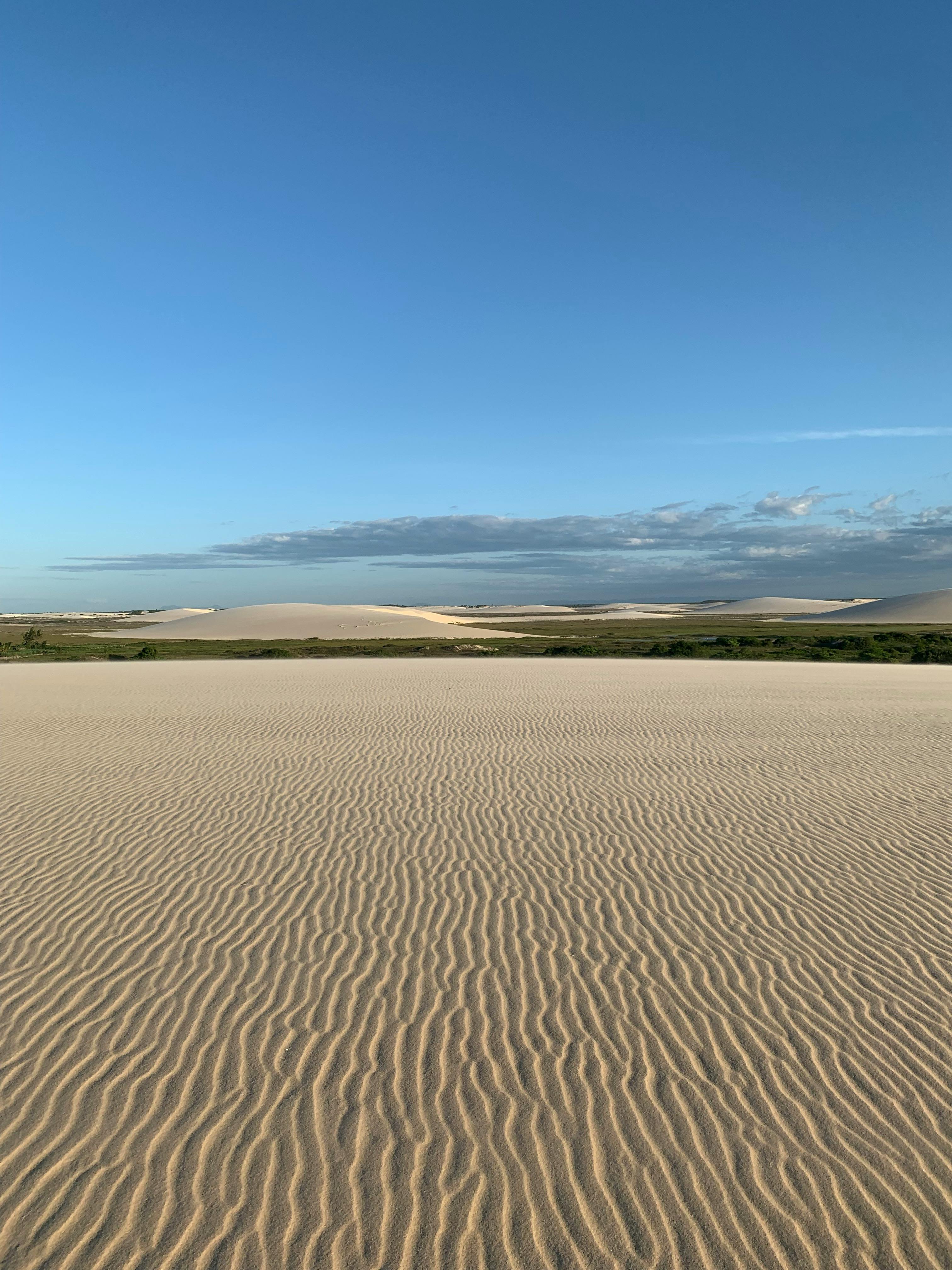 Sand Dune against Blue Sky · Free Stock Photo