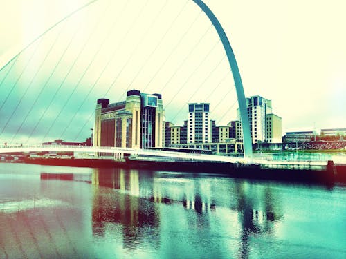 Free stock photo of bridge, buildings