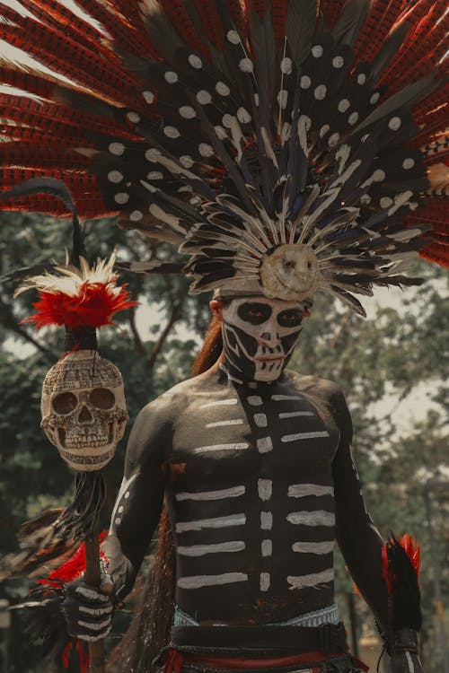 Man in Traditional Costume on Mexican Festival