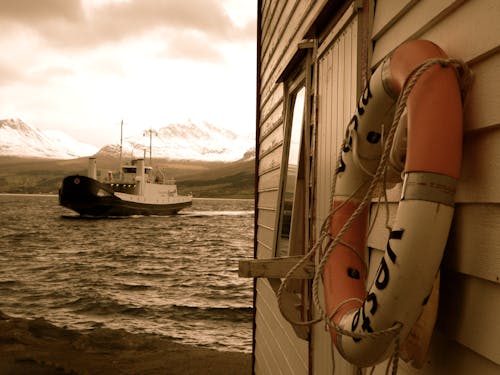 Základová fotografie zdarma na téma člun, fjord, hory