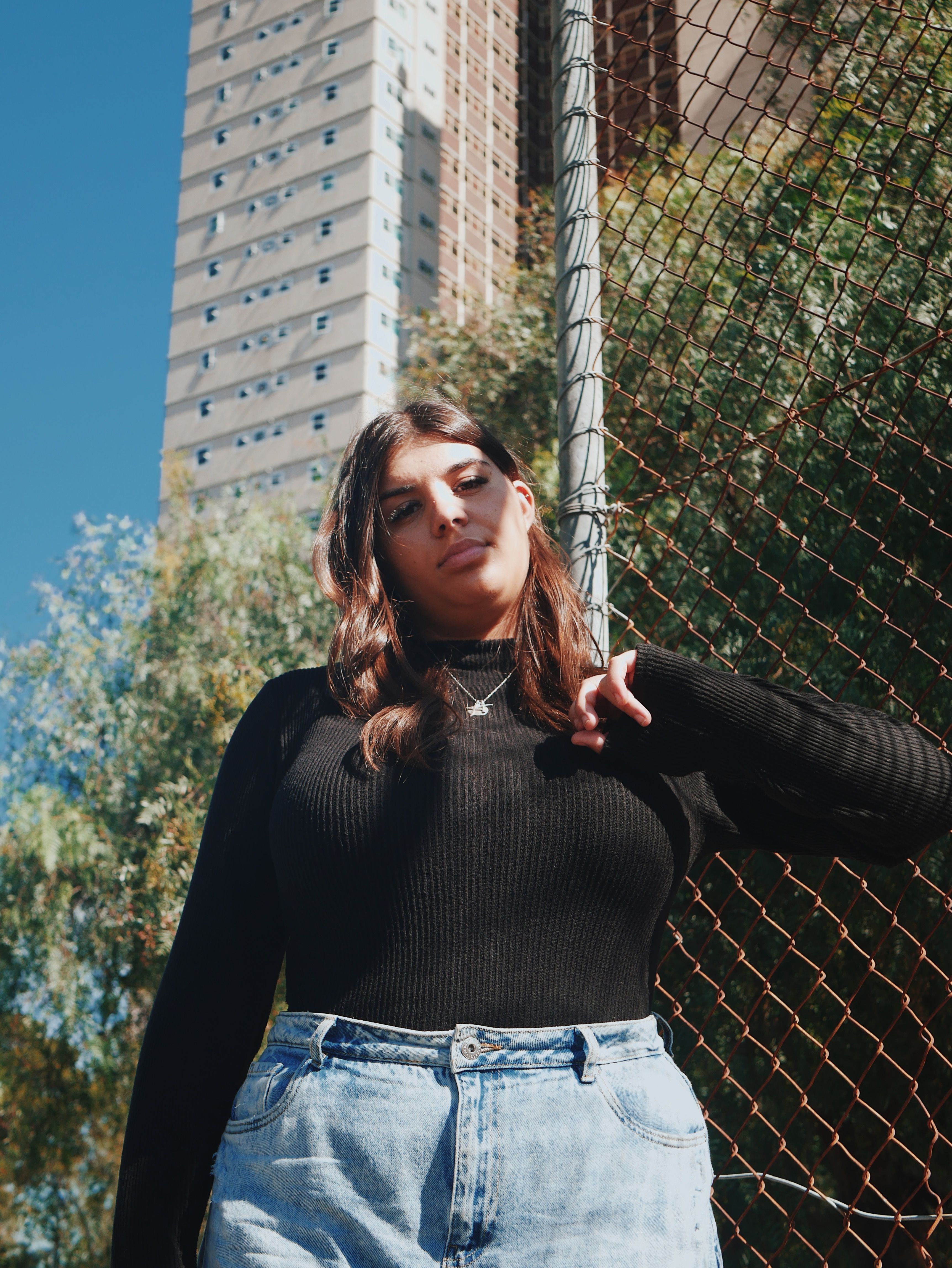 Blusa de Frio Gola Alta Preta