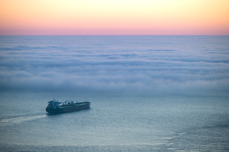 Ship Cruising The Ocean