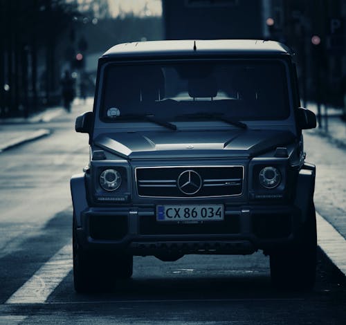 Black Jeep Wrangler on the Road