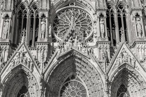 Grayscale Photo of Notre Dame De Paris