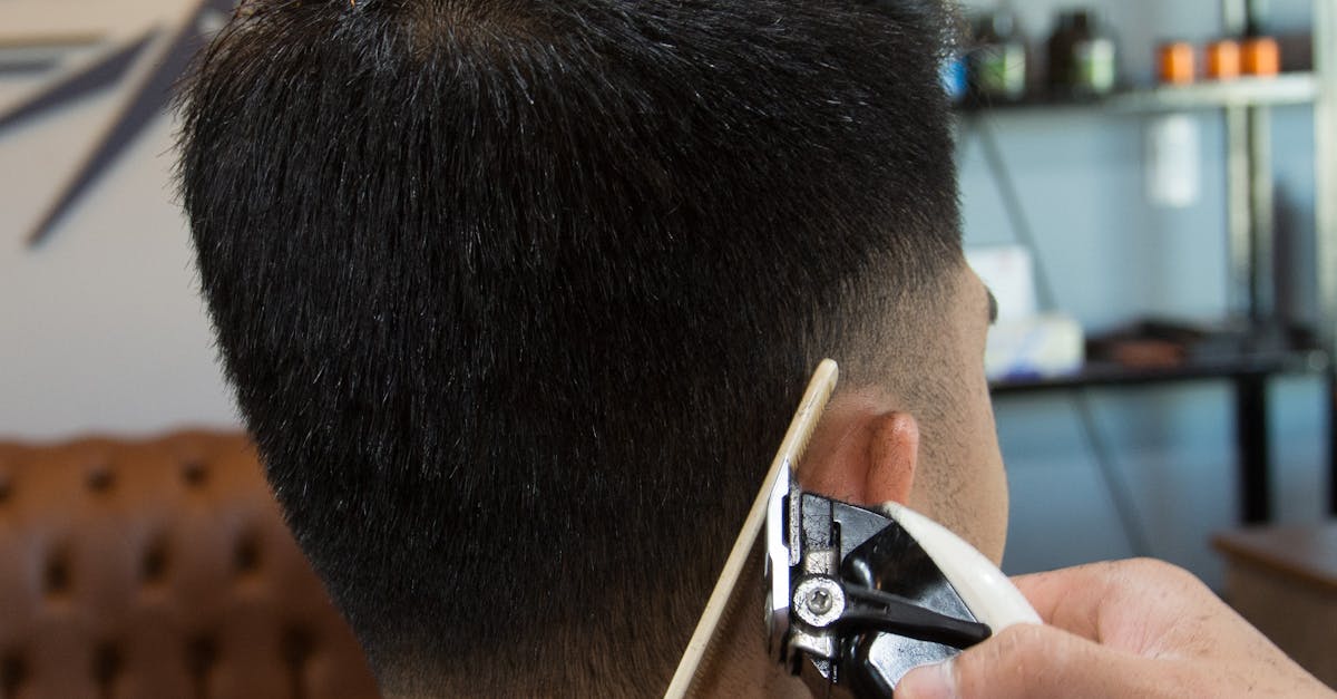 A Male Customer Getting a Haircut