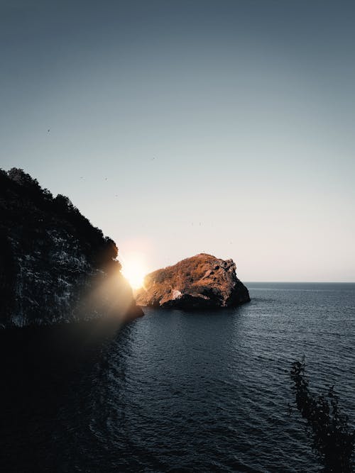 地平線, 太陽, 岩層 的 免費圖庫相片