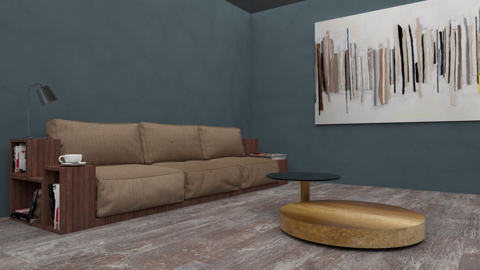 A Guide to Choosing the Perfect Coffee Table for Your Rental Apartment Coffee table in modern rental apartment with minimalist furniture and industrial-chic decor