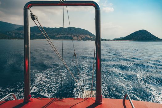 A Boat Traversing the Sea