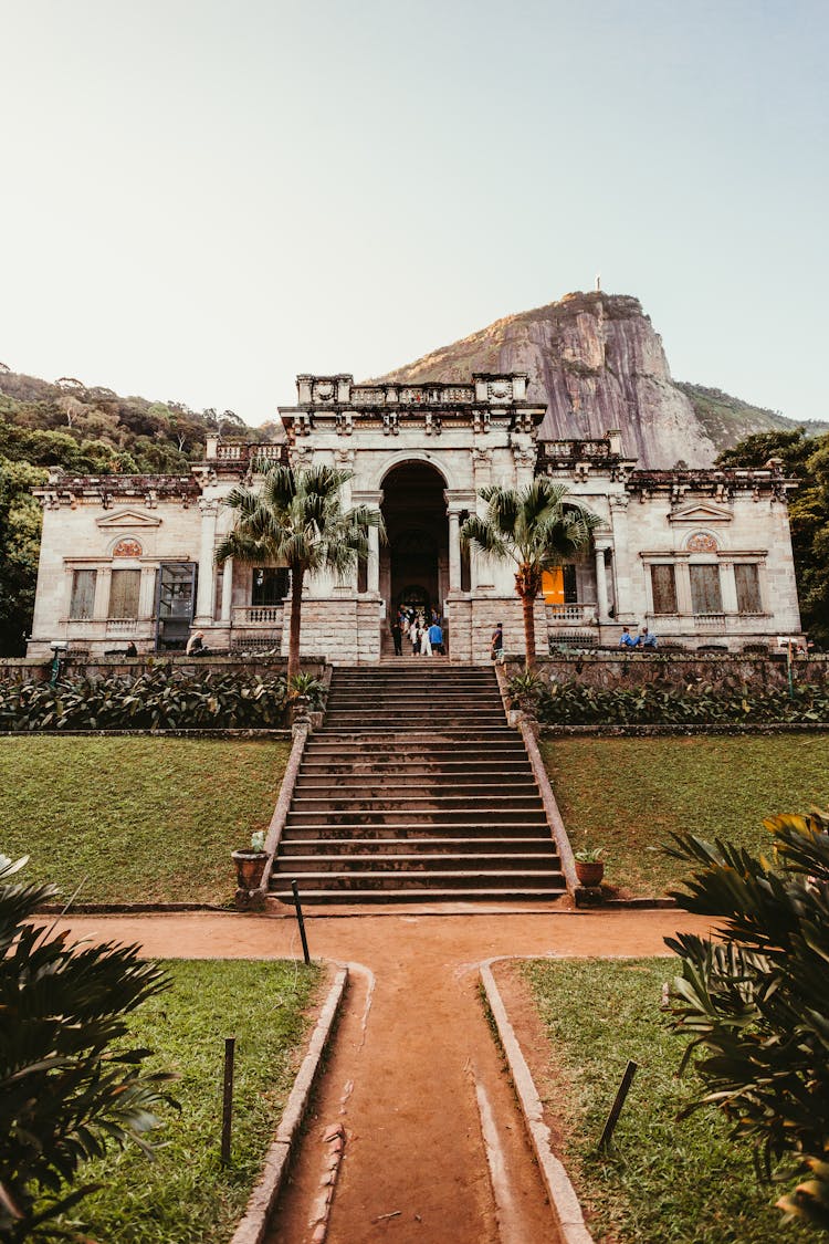 Tourists In Parque Lage In Rio De Janeiro