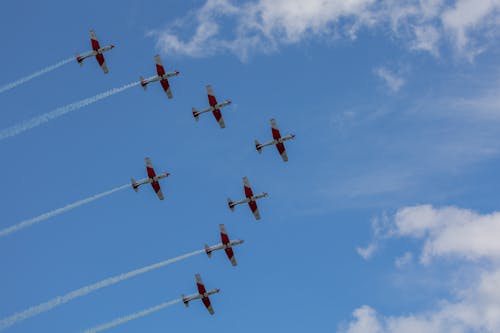 Photos gratuites de avions, ciel, formation