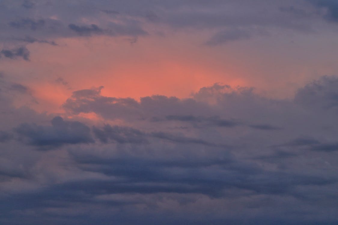 Clouds on a Pink and Purple Sky