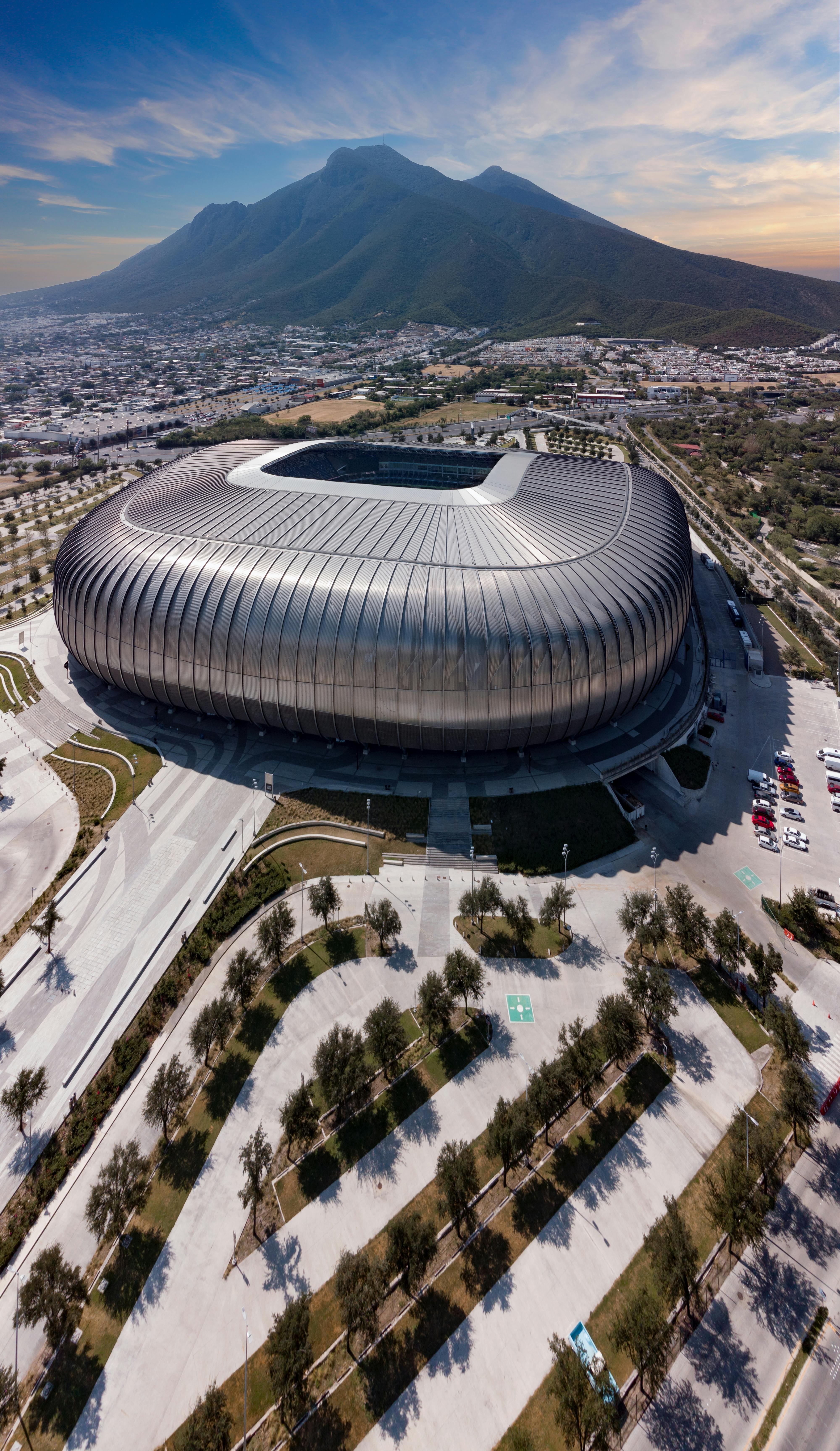 aerial view of a stadium
