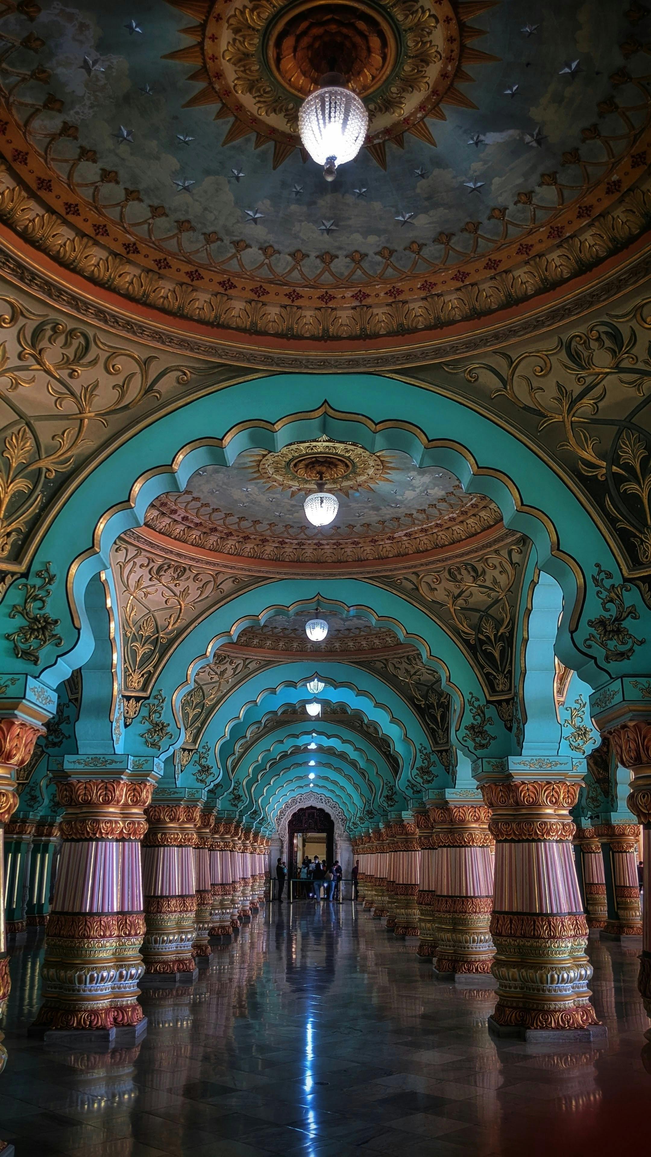 Interior Design of the Mysore Palace in India · Free Stock Photo
