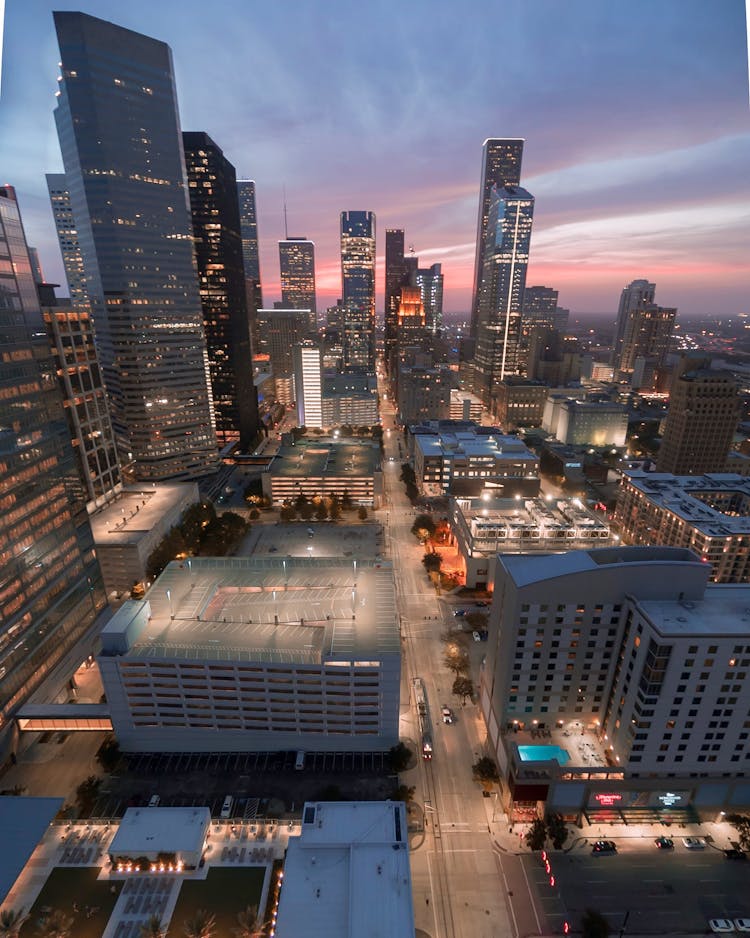 Aerial Photography Of Skyscrapers