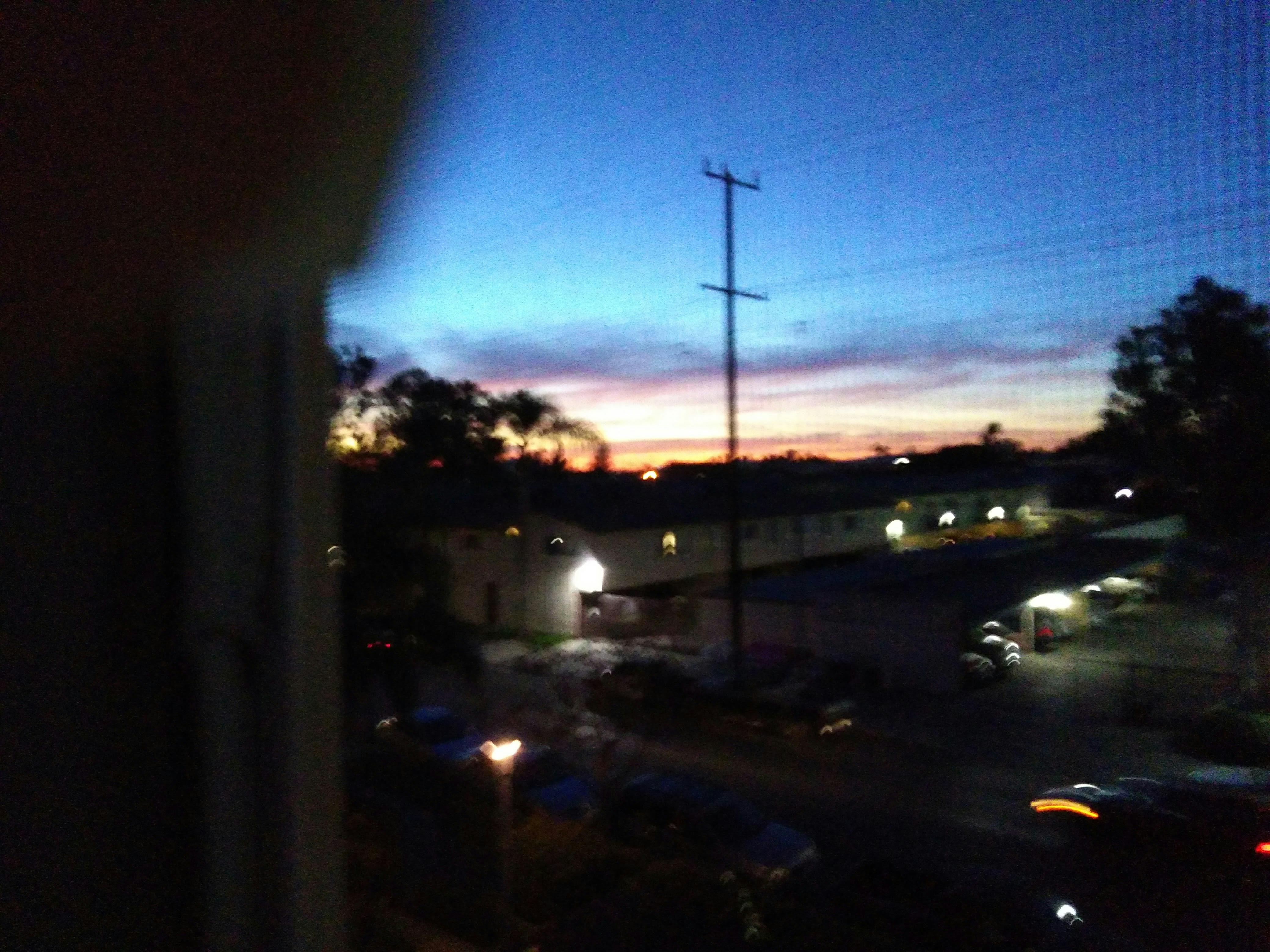 Free stock photo of Looking out of our living room window... Sunrise o