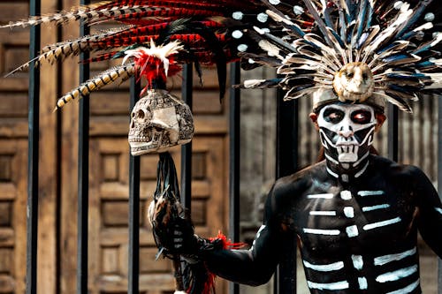 คลังภาพถ่ายฟรี ของ dia de los muertos, กะโหลกศีรษะ, การยืน