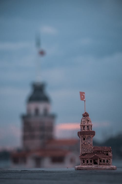 Kostnadsfri bild av flagga av kalkon, leander's tower, miniatyr