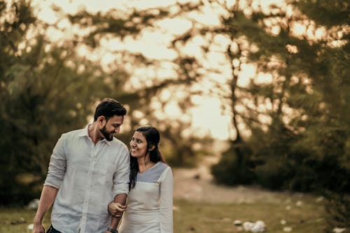 Man and Woman Walking Together