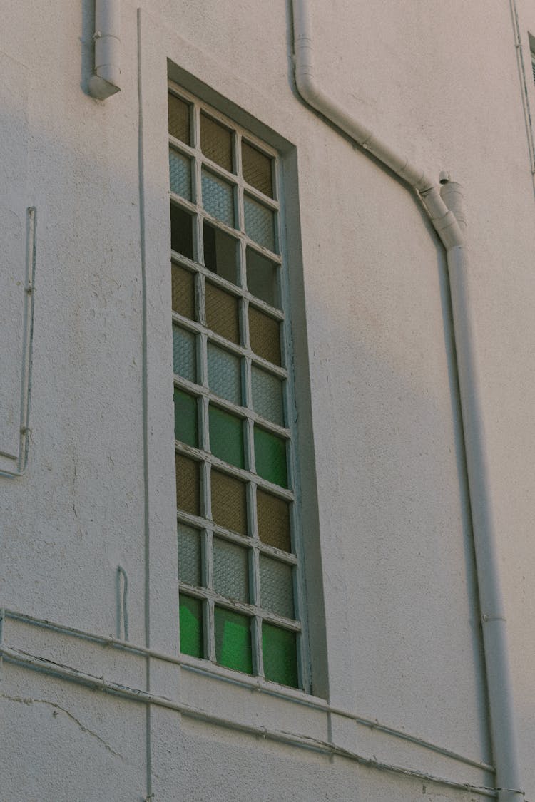 Stained Glass Window On Wall