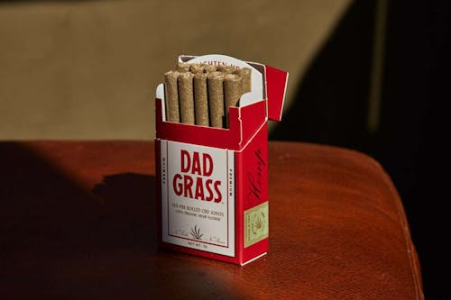 Free Dad Grass Hemp CBD Pre Rolled Joints 10 Pack Stock Photo
