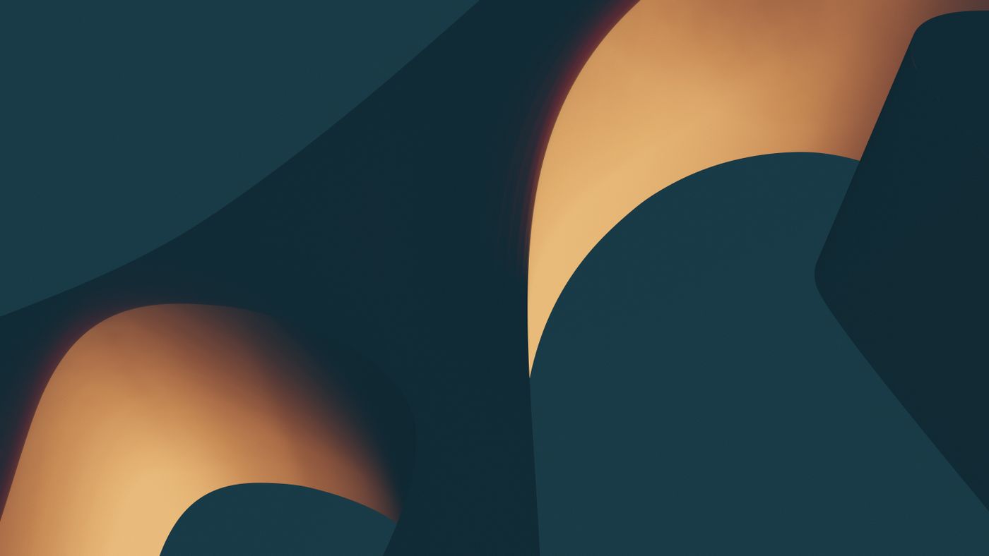 Abstract render of warm light folding over deep teal forms — photo by Steve A Johnson on Pexels