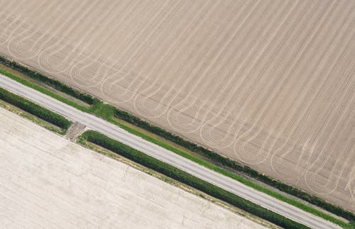 Aerial Photo Of Farm Field