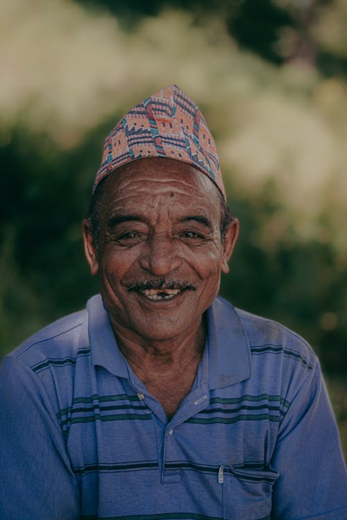 Elderly Man While Smiling 