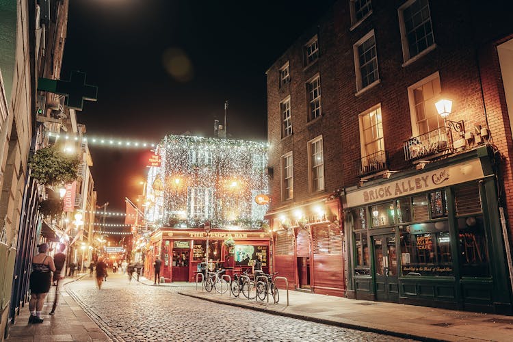 Illuminated Street At Night 