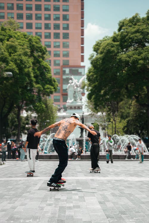 Photo of People riding a Skateboard