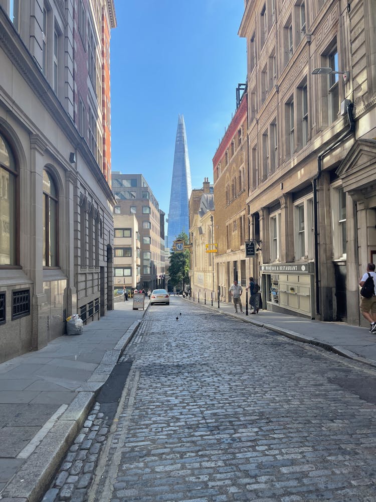 Cobblestone Street In Old City