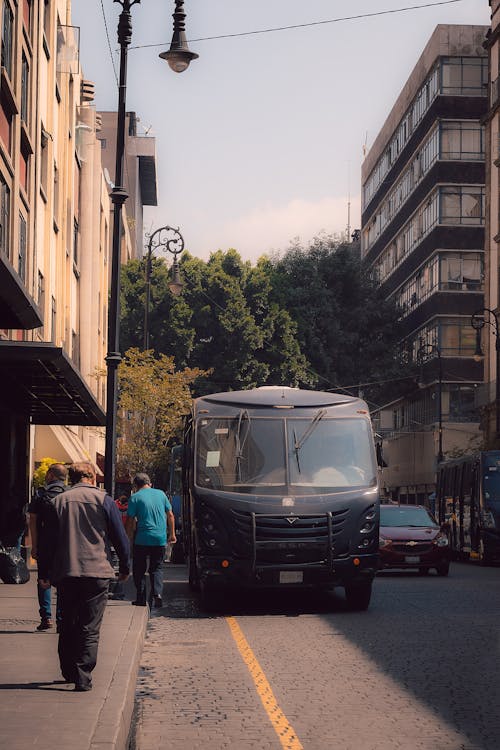 Black Bus on the Road