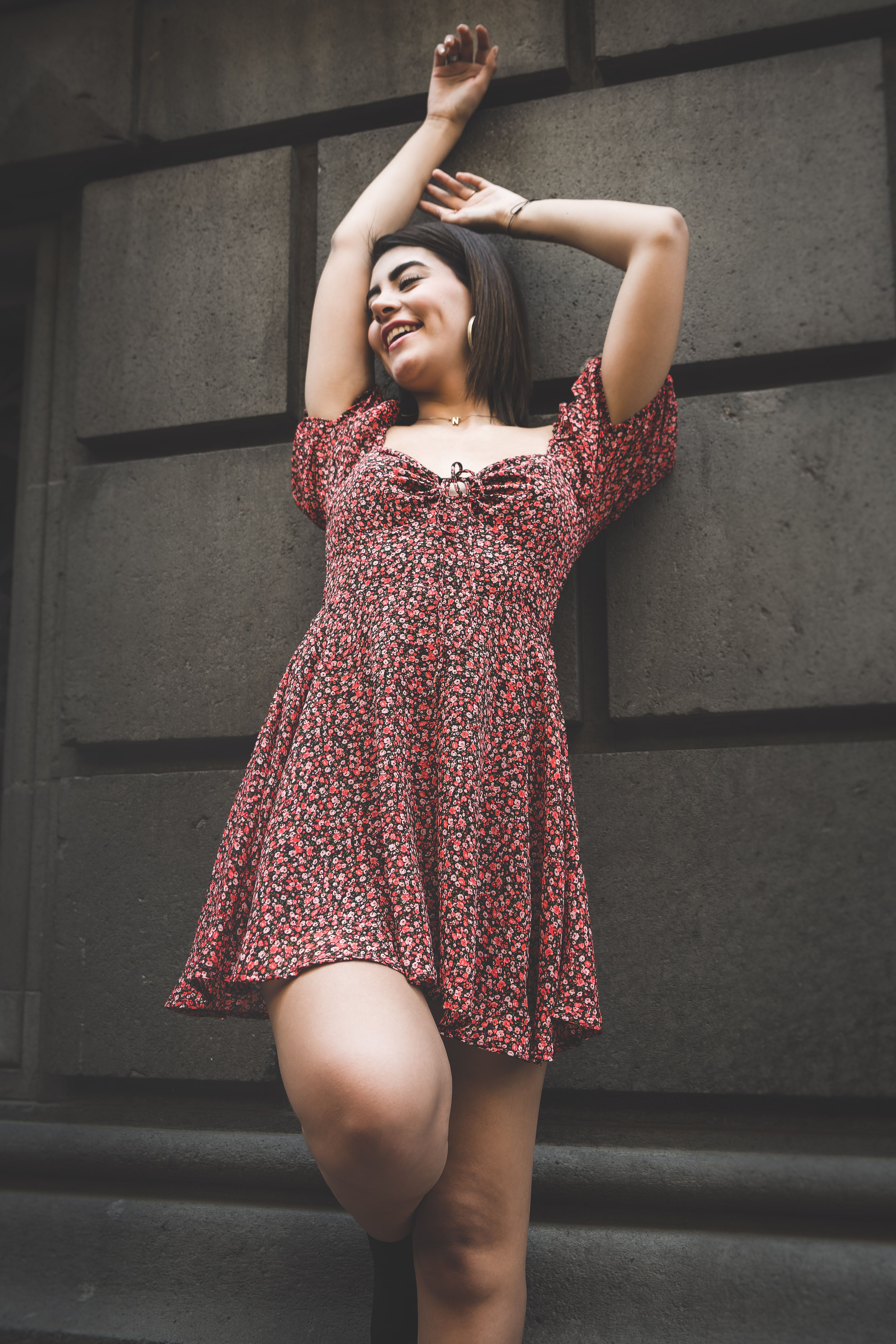 Vestido Floral Vermelho