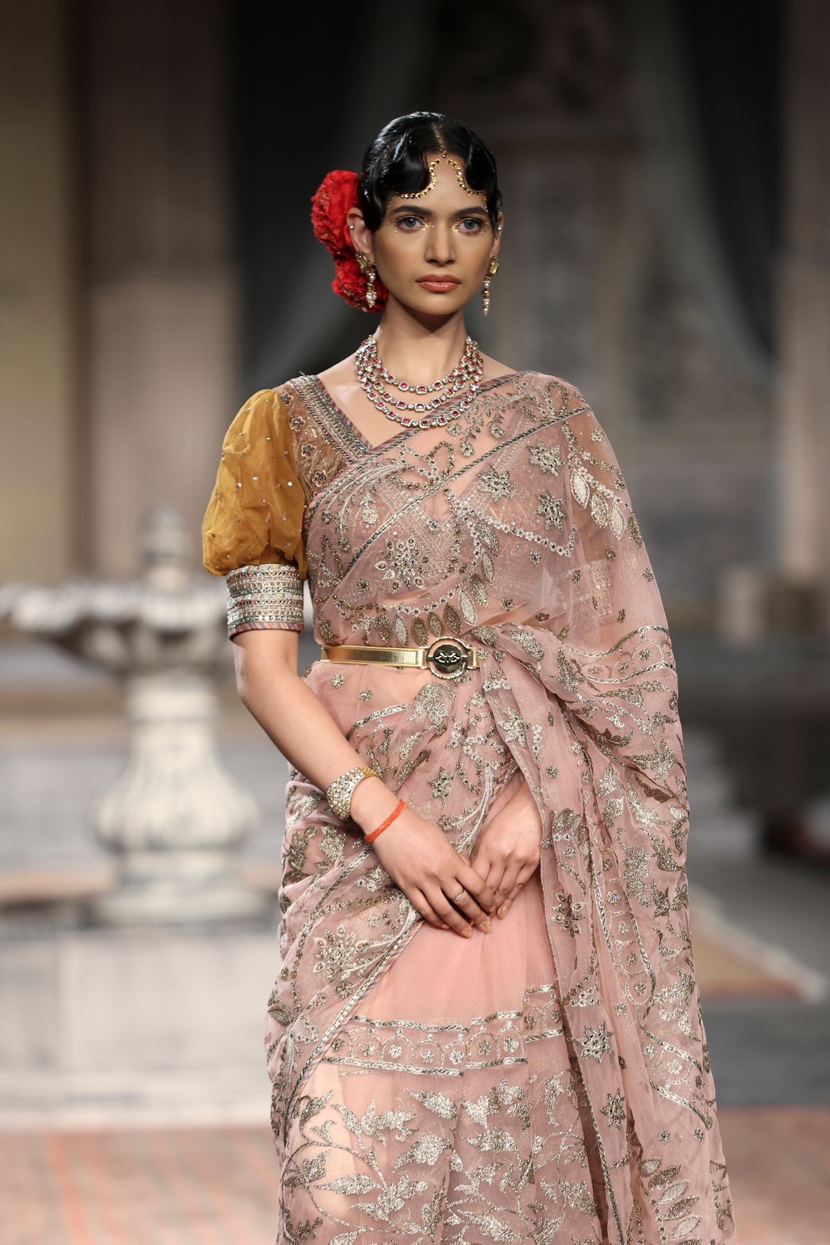 The sangeet, in sequinned emerald.